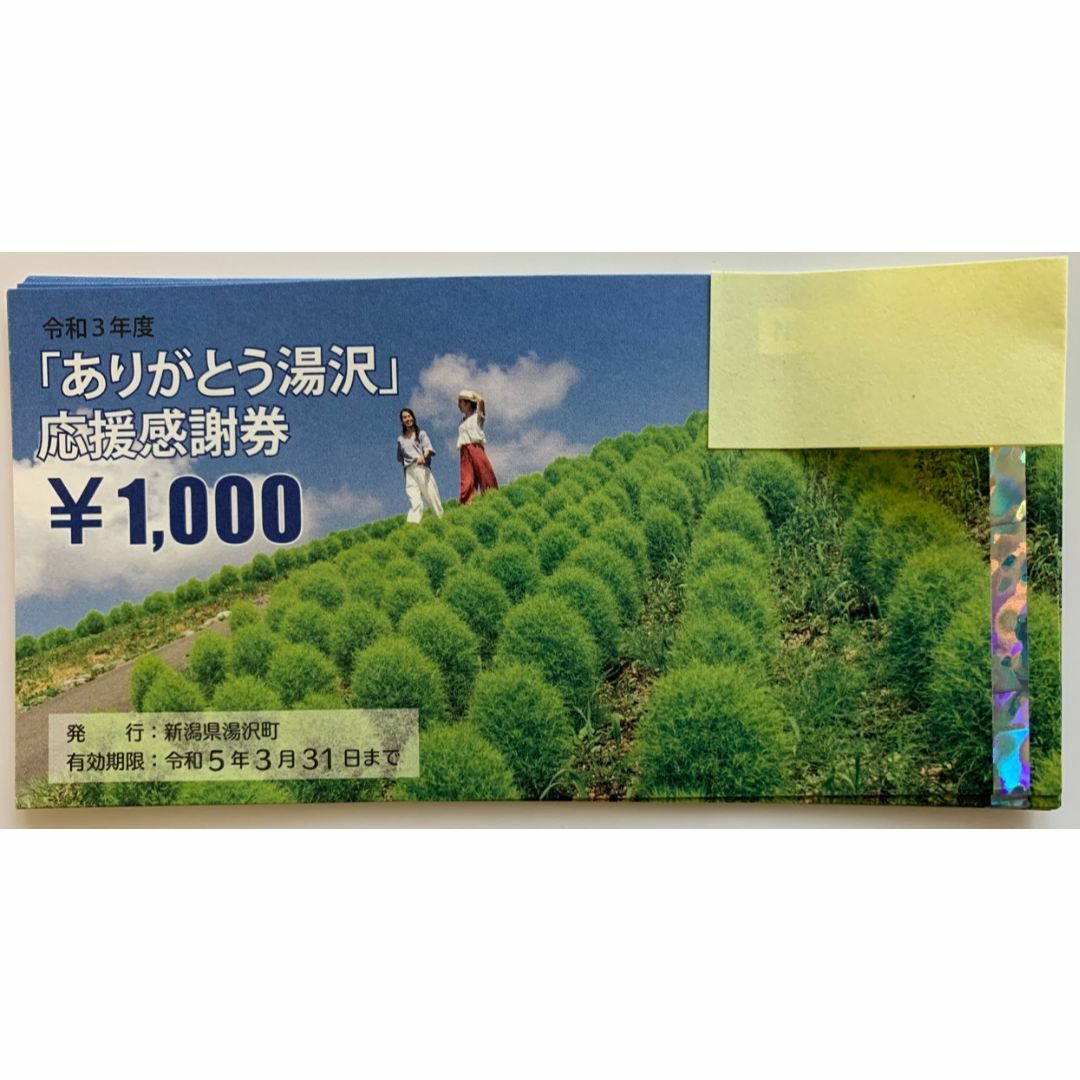 ありがとう湯沢　応援感謝券　27,000円分 1000円×27枚