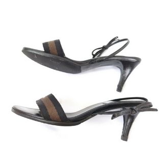 ラウンド GUCCI【グッチ】ウェブライン シェリーライン サンダル 22.5