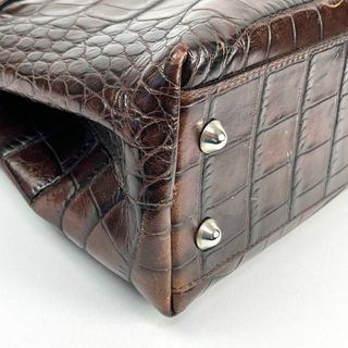 Furla - FURLA フルラ クロコ 型押し ハンドバッグ ショルダー 2way