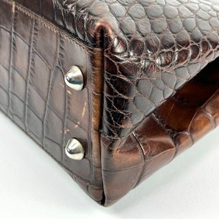 Furla - FURLA フルラ クロコ 型押し ハンドバッグ ショルダー 2way