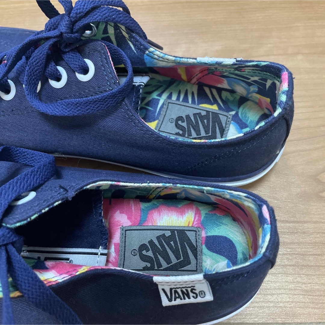 VANS 美品 バンズ スニーカー メンズ 花柄 ネイビーの通販 by aiueo's shop｜ヴァンズならラクマ