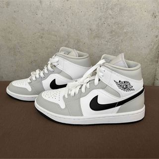 Nike Air Jordan1 MidGrey Fog/White/Black