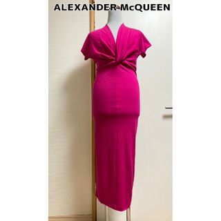 アレキサンダーマックイーン(Alexander McQueen)のアレキサンダーマックイーン ロング ドレス ワンピース ピンク系(ロングワンピース/マキシワンピース)