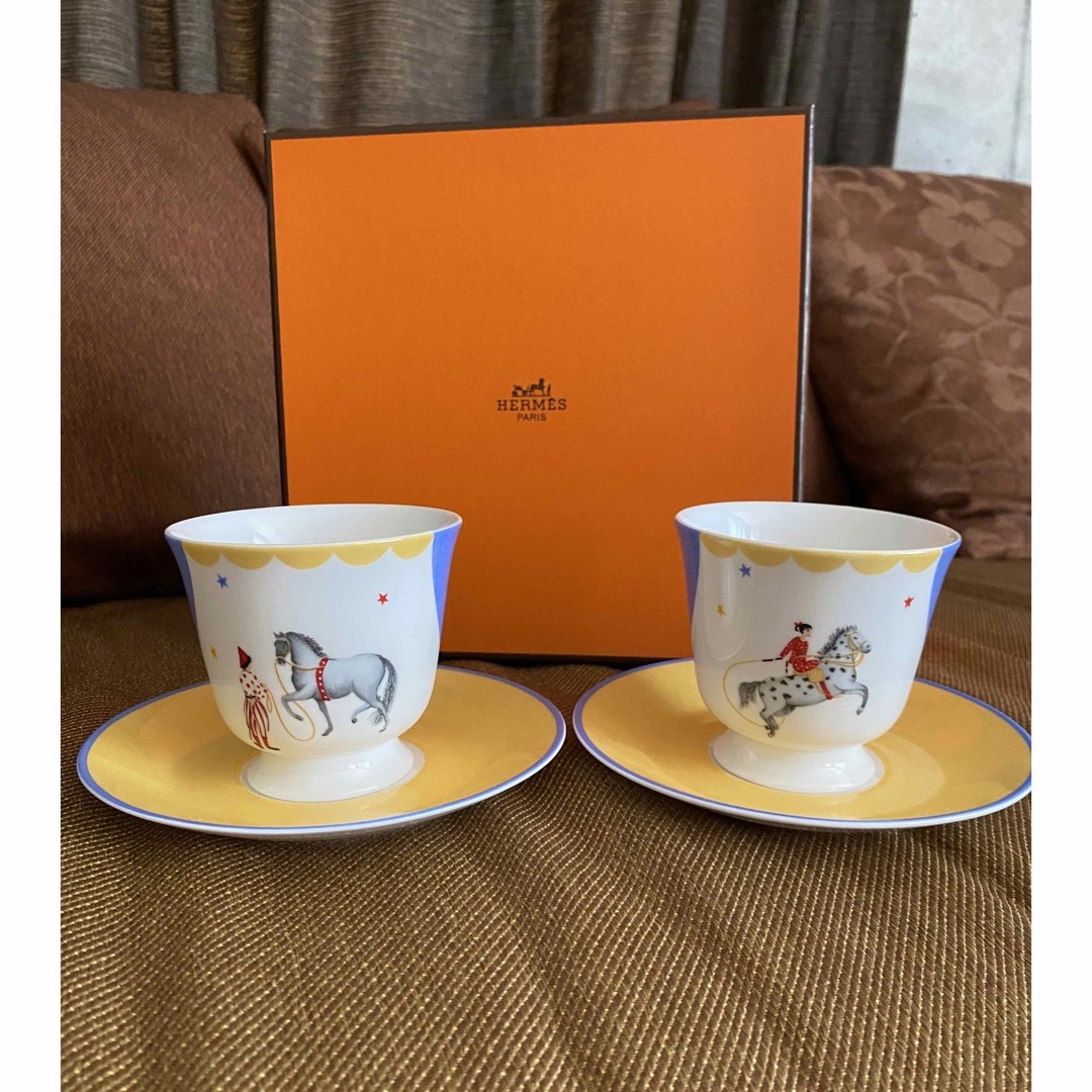 エルメス Hermes 新品未使用 マグカップ《ソレイユ ドゥ》2客 - 食器
