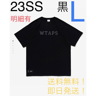 ダブルタップス(W)taps)のWTAPS COLLEGE / SS / COTTON BLACK Lサイズ(Tシャツ/カットソー(半袖/袖なし))