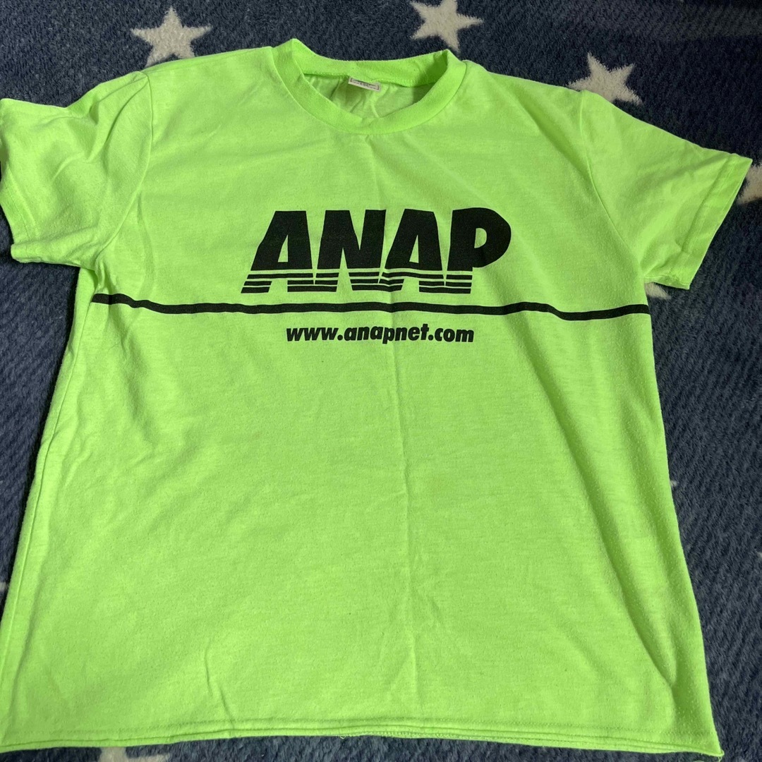 ANAP Kids(アナップキッズ)のアナップ蛍光黄緑　130Tシャツ キッズ/ベビー/マタニティのキッズ服女の子用(90cm~)(Tシャツ/カットソー)の商品写真