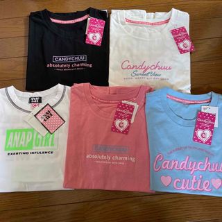 アナップガール(ANAP GiRL)の新品　キャンディチュウ　アナップガール　Tシャツ　セット(Tシャツ/カットソー)