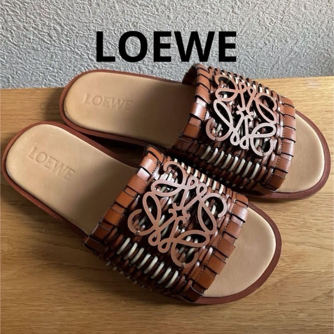 【レア】LOEWE ロエベ☆定価15.3万円☆サンダル☆37☆23.5☆箱付き