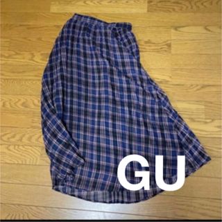 ジーユー(GU)のGU シフォンプリーツスカート(ロングスカート)