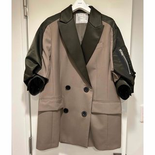 サカイ(sacai)の【美品】sacai  ハーフスリーブジャケット(テーラードジャケット)