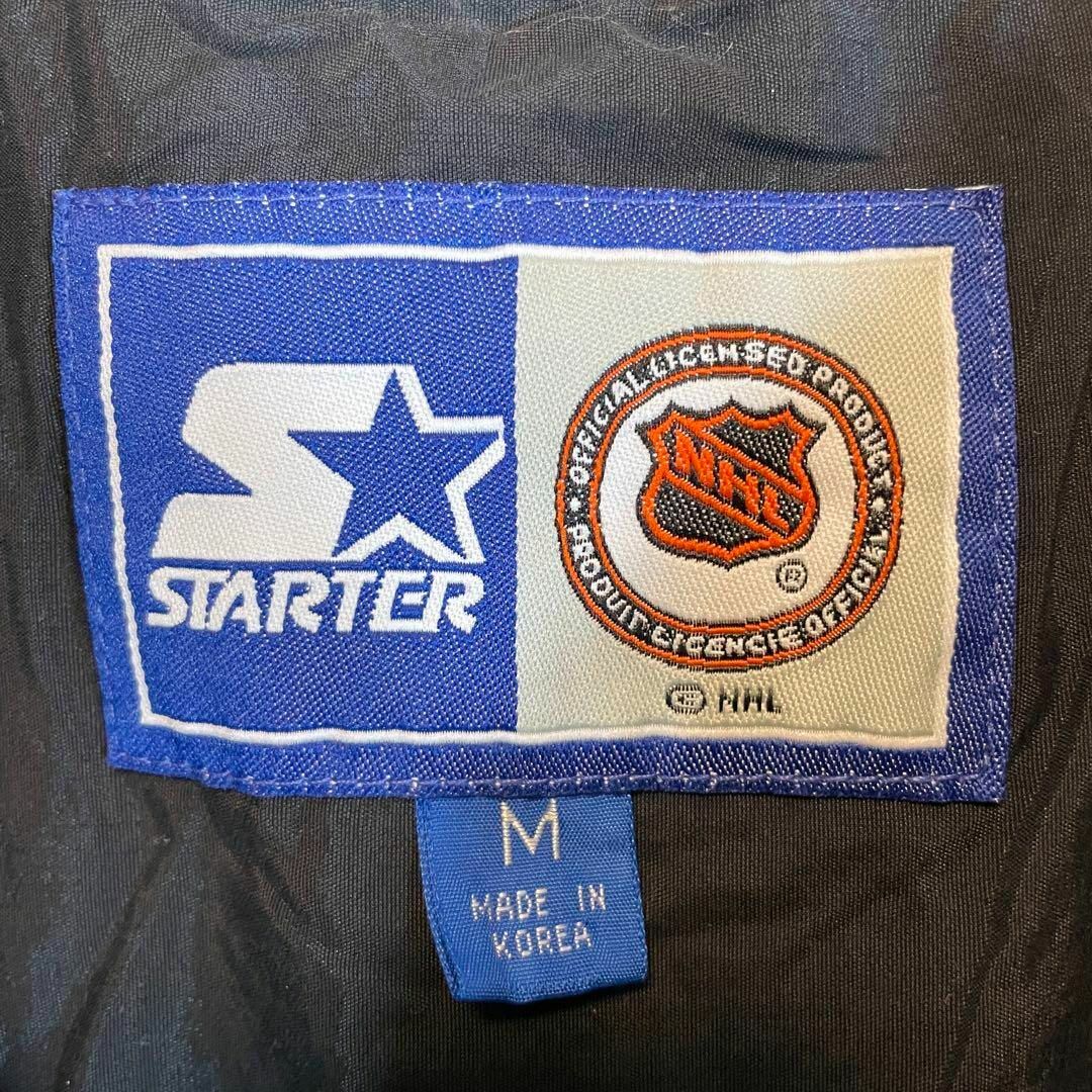 海外花系 【STARTER ✖︎ NHL】ナイロンジャケット古着ビッグ刺繍ロゴ