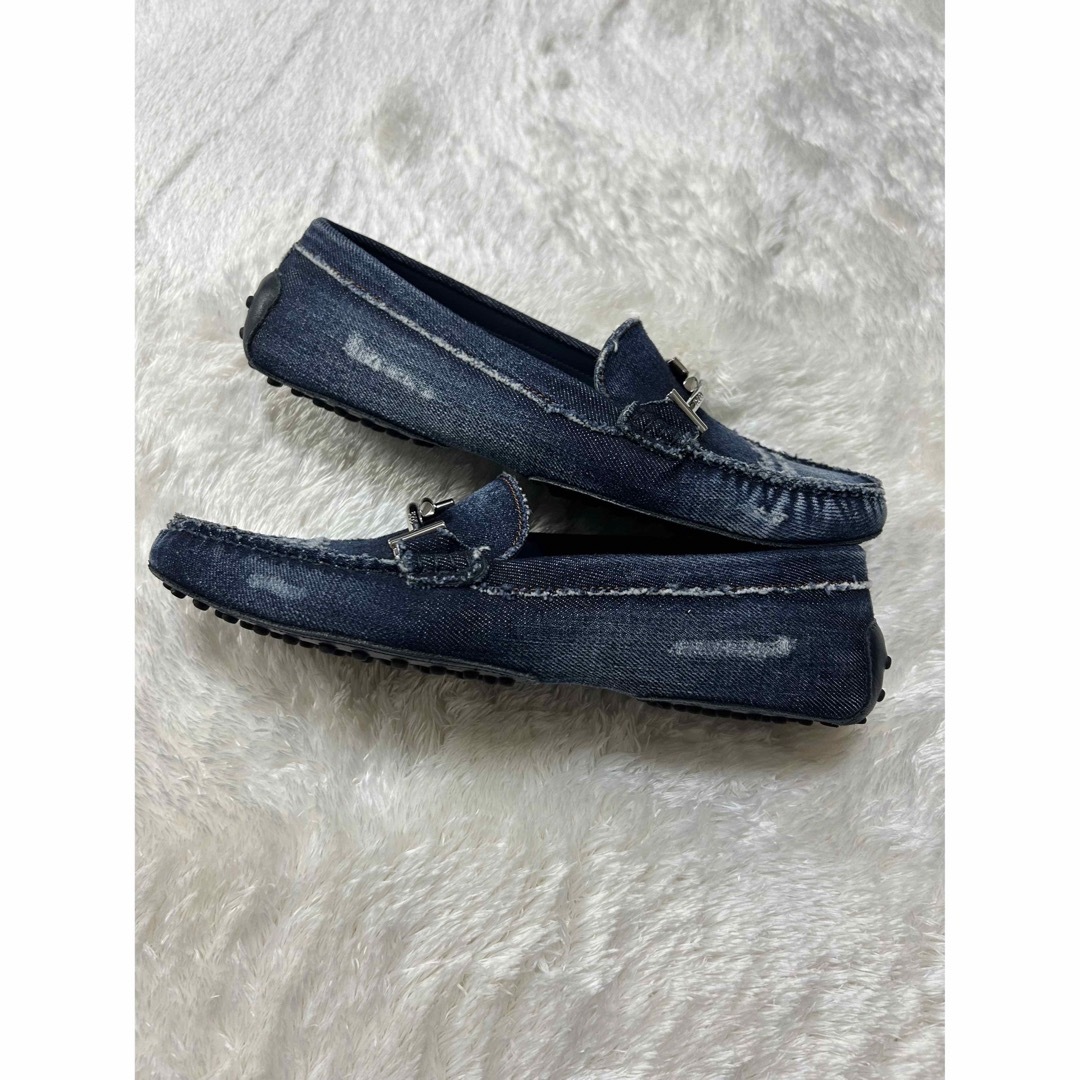週末限定直輸入♪ TODS トッズ ドライビングシューズ デニム 美品