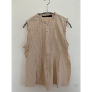 ザラ(ZARA)のZARA ノースリーブシャツ(シャツ/ブラウス(半袖/袖なし))