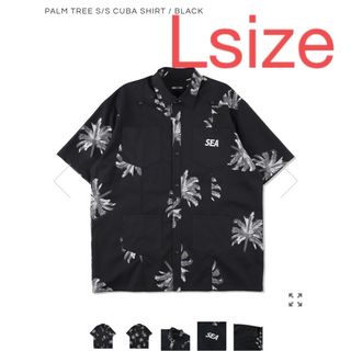 wind and sea  PALM TREE S/S CUBA SHIRT L