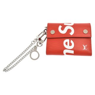 Leather wallet Louis Vuitton x Supreme Red in Leather - 23994024