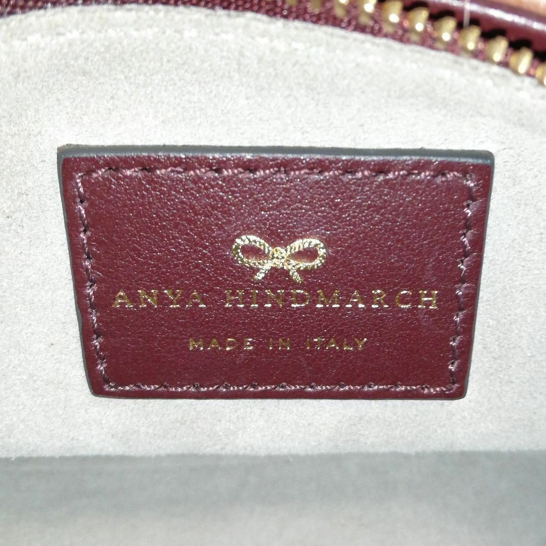 良好品】 即日発送 Anya Hindmarch ニーソン クラッチ リボン タッセル