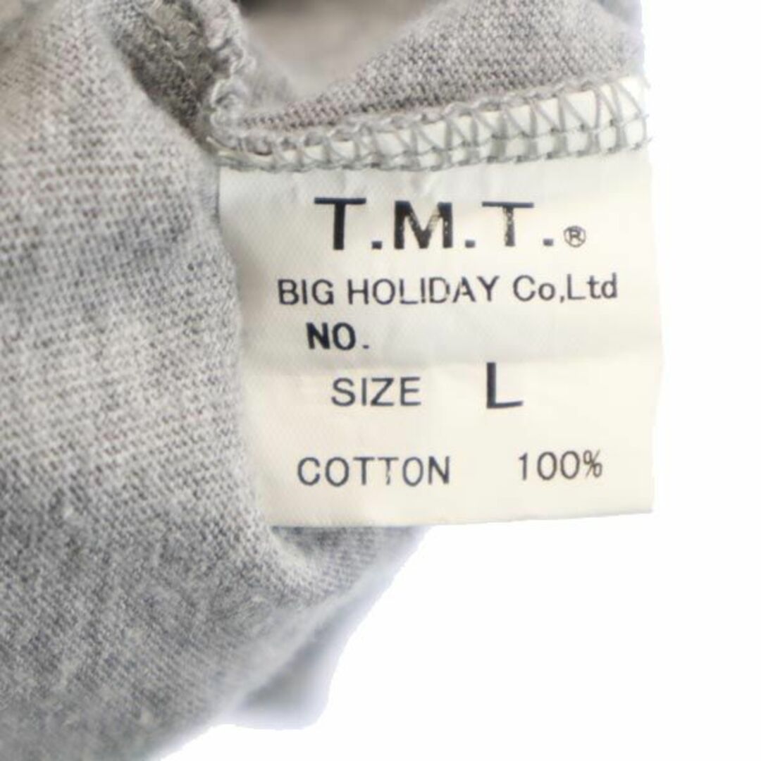 TMT   ティーエムティー 日本製 ラグラン 半袖 Tシャツ L グレー系 TMT