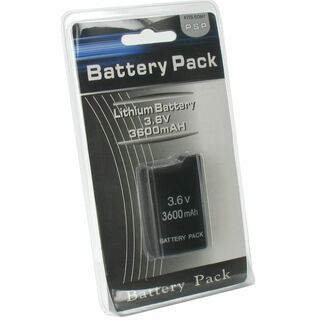 【パッケージ品】PSP1000 大容量バッテリー 3600mAh 電池 互換品(その他)