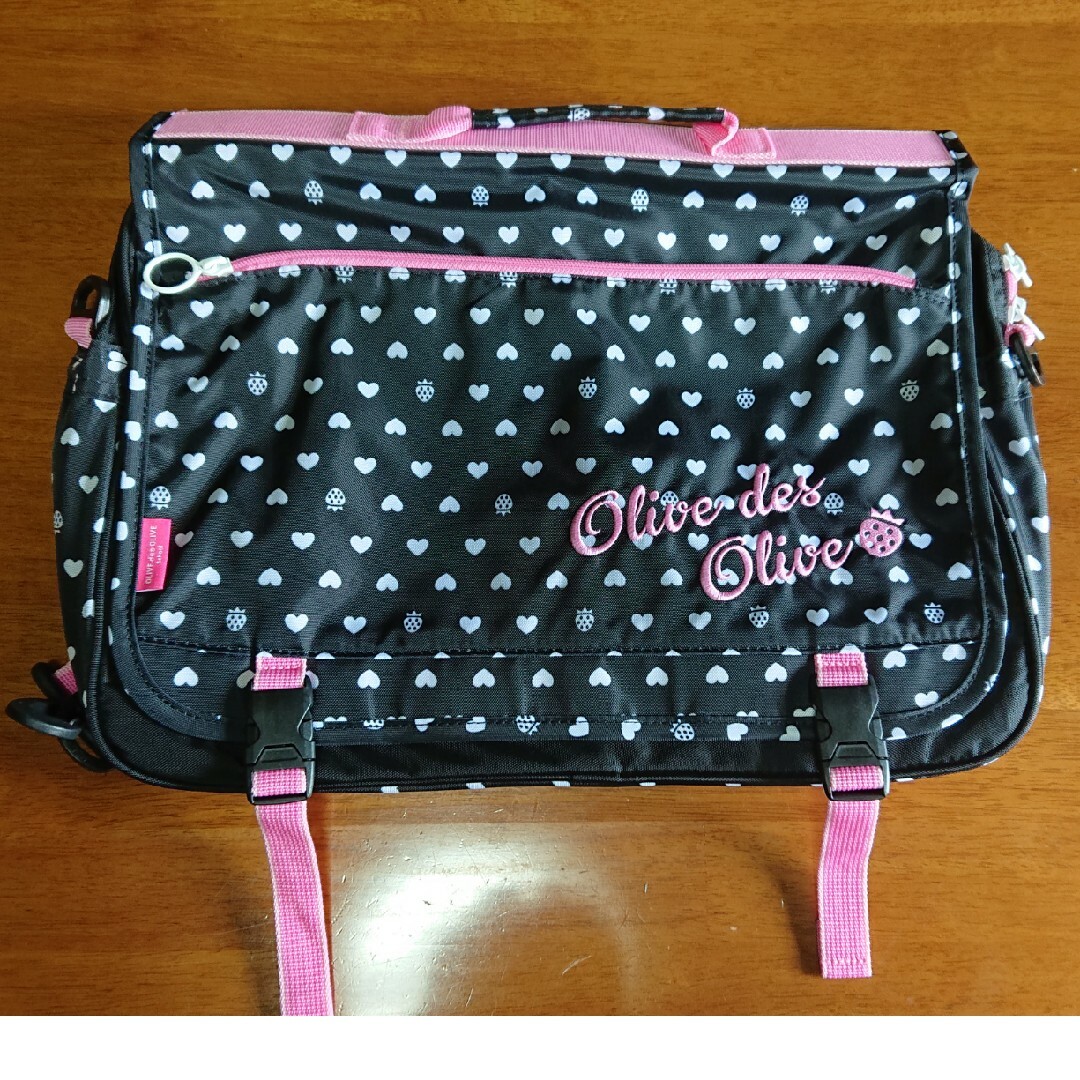 3WAYバッグ ACE ピンク ドット ハート 女の子 ボストン リュック キッズ/ベビー/マタニティのこども用バッグ(リュックサック)の商品写真