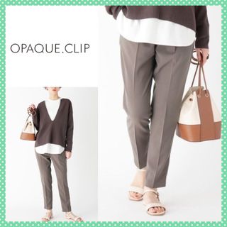 オペークドットクリップ(OPAQUE.CLIP)のオペークドットクリップ ストレッチカルゼジョグテーパードパンツ イージーパンツ(カジュアルパンツ)