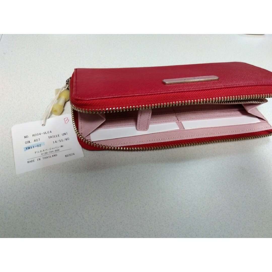 agnes b.(アニエスベー)のアニエスベー　長財布　ロングウォレット　赤　ピンクYW11-02 レディースのファッション小物(財布)の商品写真