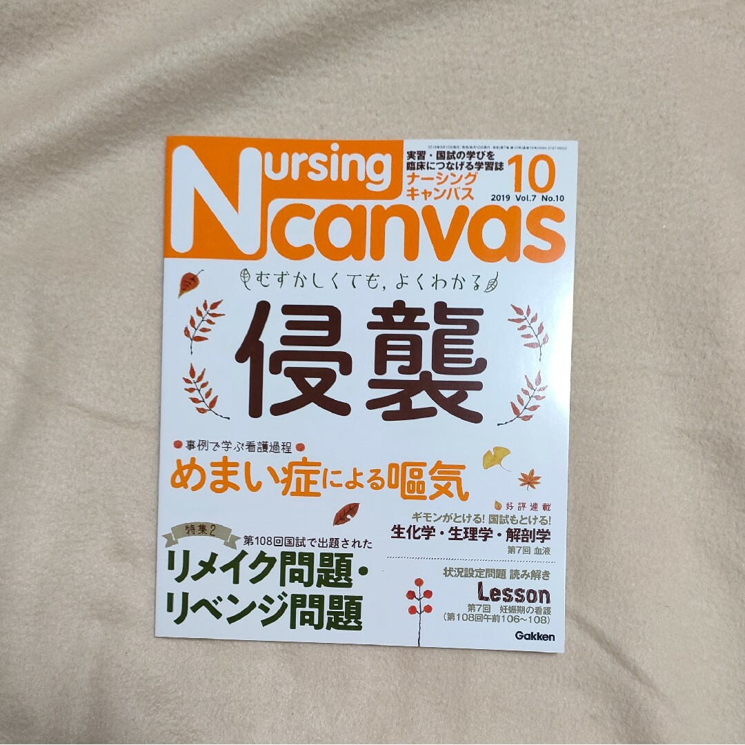 Nursing Canvas (ナーシング・キャンバス) 2019年 10月号 エンタメ/ホビーの雑誌(専門誌)の商品写真