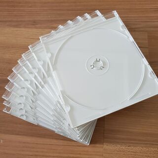 薄型ディスクケース　10枚セット(CD/DVD収納)