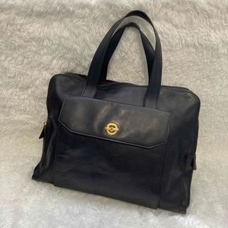 セリーヌ(celine)の希少　セリーヌ　CELINE トートバッグ　ターンロック　ラウンドジップ　レザー(トートバッグ)