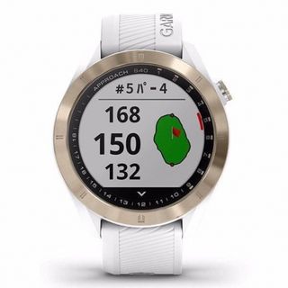 GARMIN - ホワイト：GARMIN(ガーミン) ゴルフナビ GPS Approach S40の