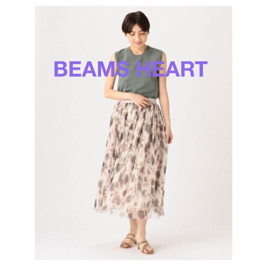 BEAMS(ビームス)のBEAMS HEARTビームス 花柄プリーツスカート リバーシブル ウエストゴム レディースのスカート(ロングスカート)の商品写真