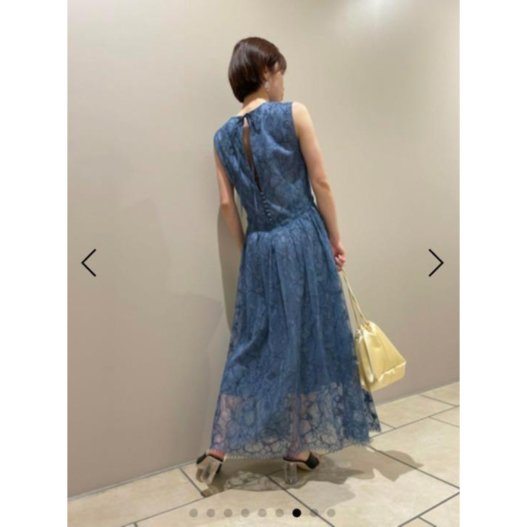 frayid バイカラーコードレースワンピース