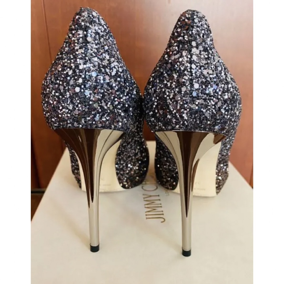 新品　JIMMY CHOO グリッター　パンプス　37.5