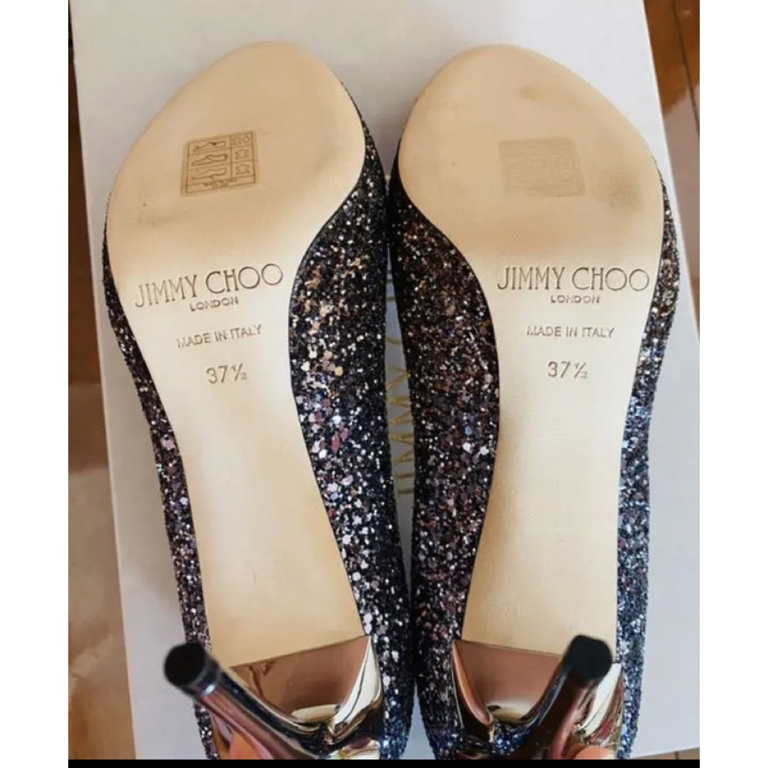 新品　JIMMY CHOO グリッター　パンプス　37.5