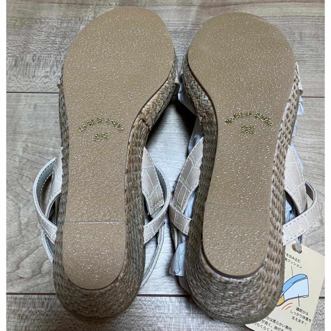 SUNNY ROOM(サニールーム)の【美品・未使用品】SUNNY ROOM ウエッジサンダル レディースの靴/シューズ(サンダル)の商品写真