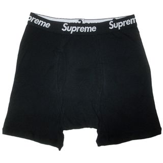 シュプリーム(Supreme)の送料込SUPREMEシュプリームHanesヘインズ別注ボクサーブリーフパンツ黒M(ボクサーパンツ)