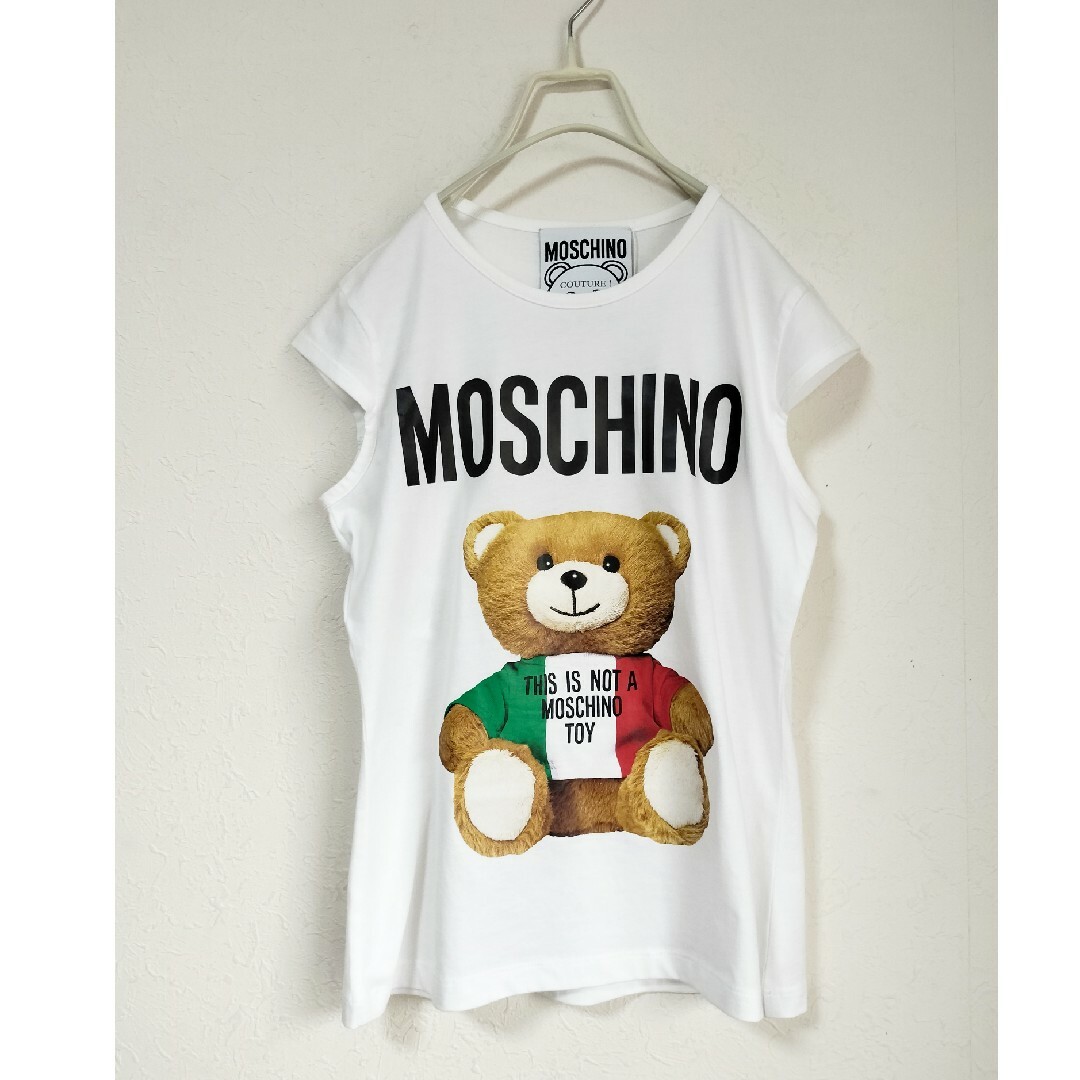 MOSCHINO モスキーノ】イタリアンテディベア Tシャツ XXS レディース