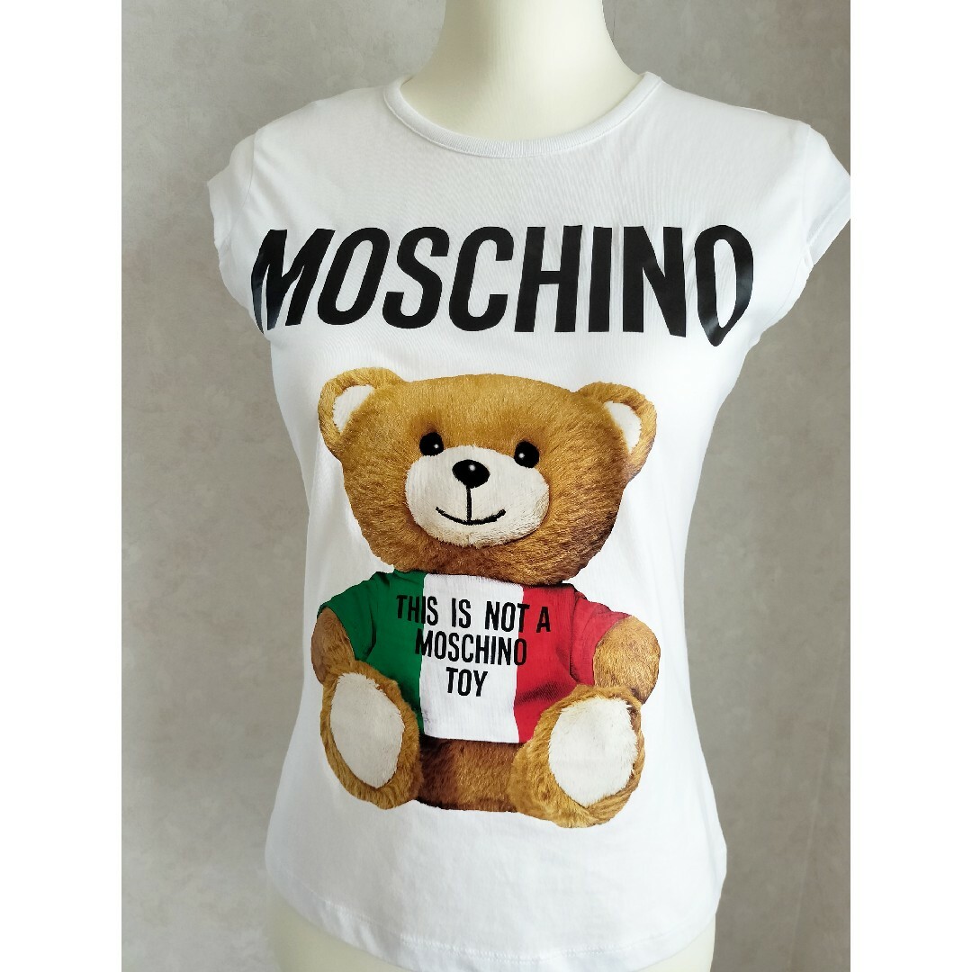 MOSCHINO モスキーノ】イタリアンテディベア Tシャツ XXS レディース