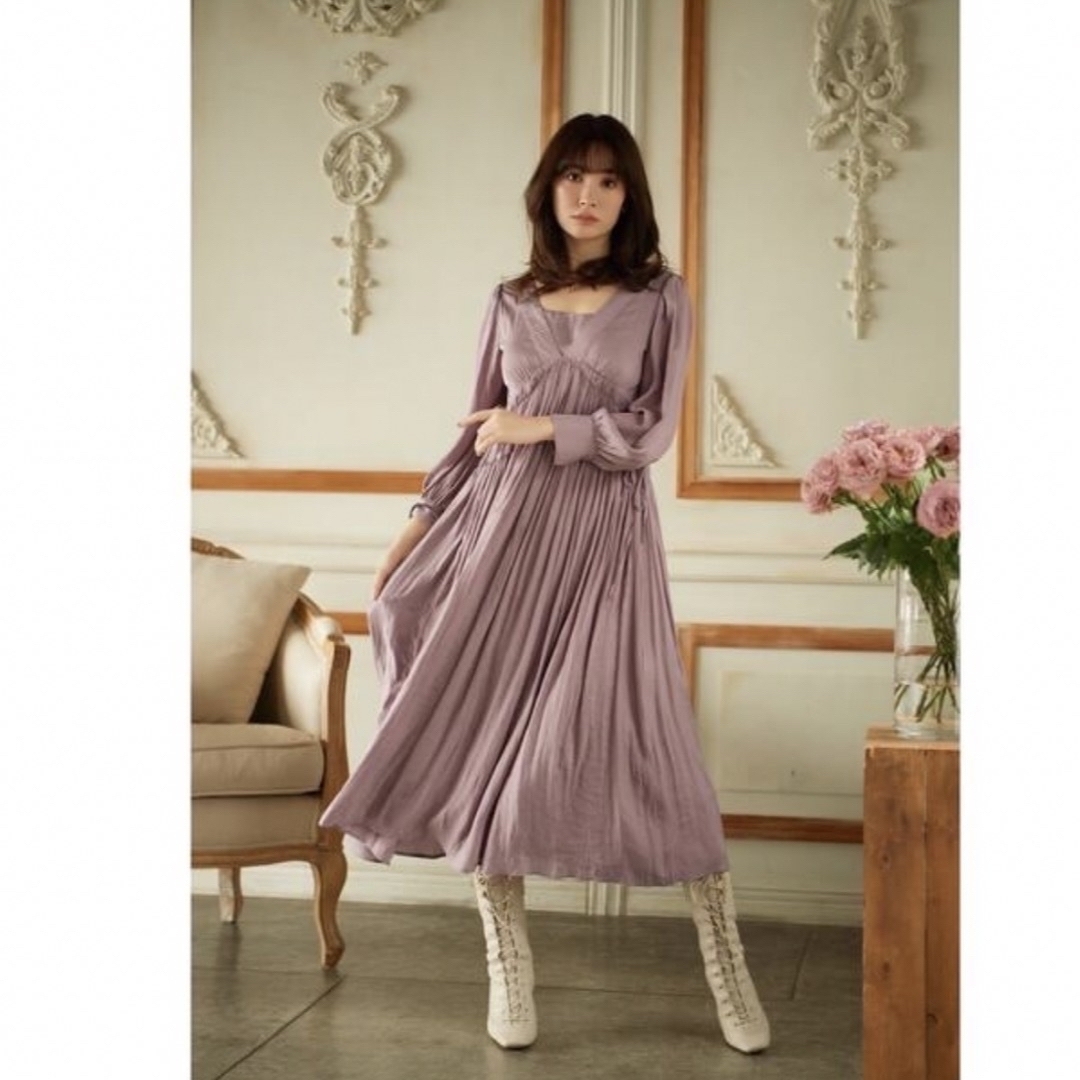 Herlipto Side Bow Vintage Twill Dress