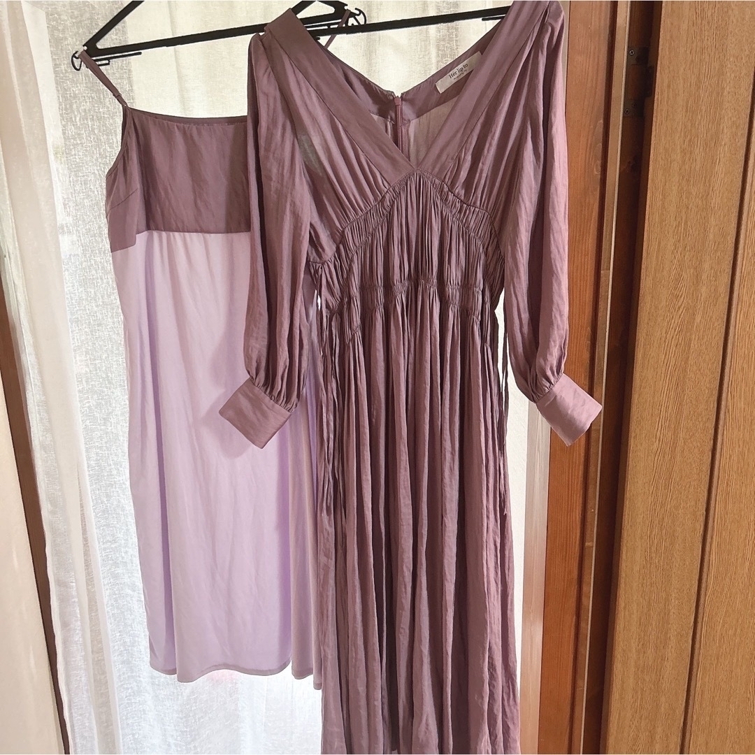 Her lip to - Side Bow Vintage Twill Dress herliptoの通販 by いちご