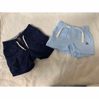 ベビーギャップ(babyGAP)の【美品】baby GAP 短パンツ50㎝　0〜3month(パンツ)