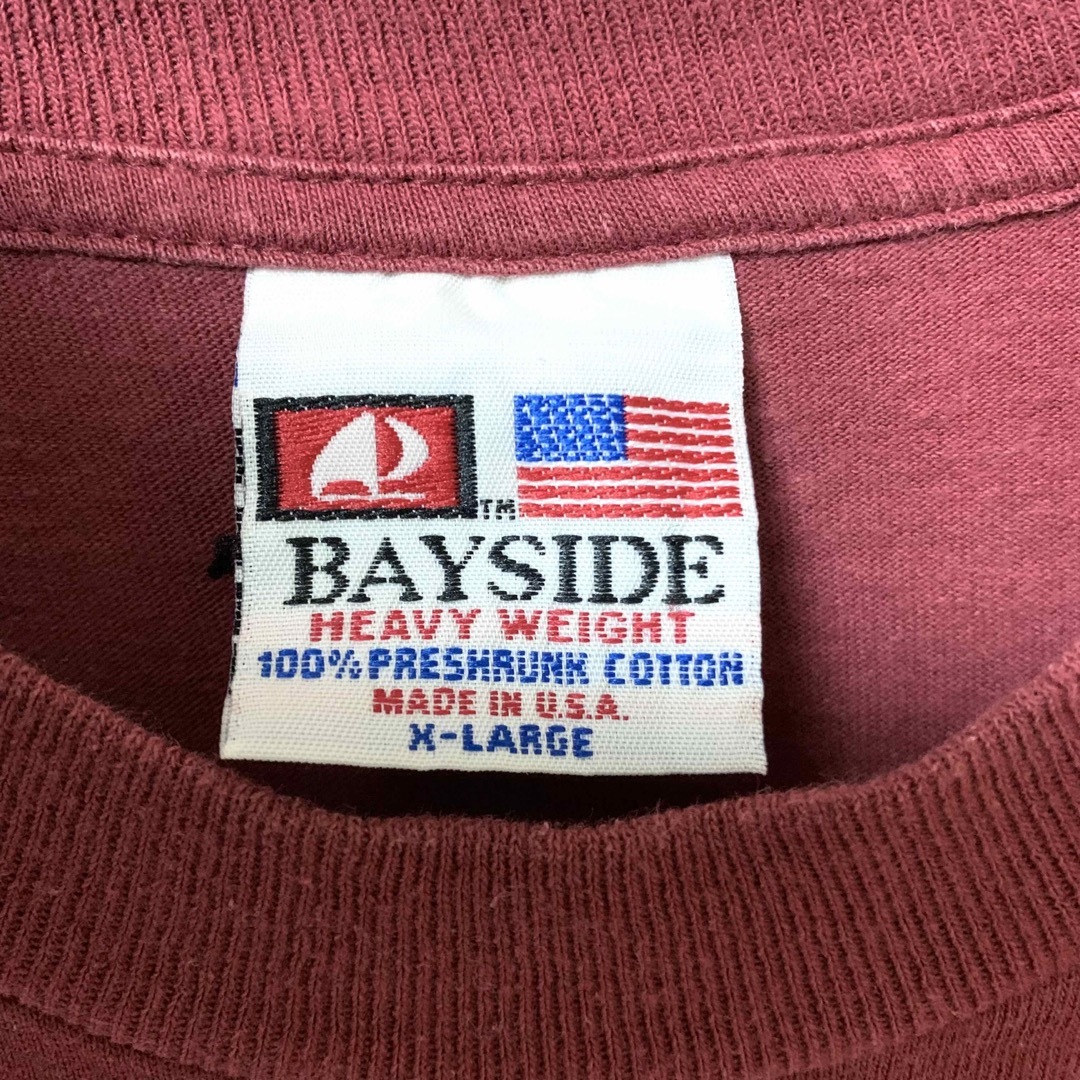 BAY SIDE(ベイサイド)のUSA製 BAYSIDE Tシャツ カレッジフットボール ゆるだぼ  XL 古着 メンズのトップス(Tシャツ/カットソー(半袖/袖なし))の商品写真