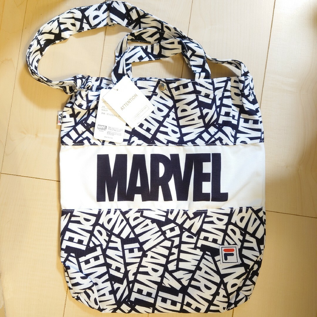 MARVEL(マーベル)のFILA MARVEL フィラ×マーベル ショルダートート ショルダーバッグ エンタメ/ホビーのアニメグッズ(その他)の商品写真