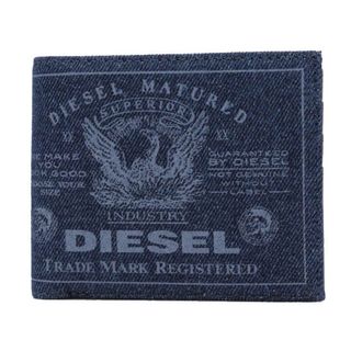 ディーゼル(DIESEL)のDIESEL ふたつ折り財布　X07728-P1730 インディゴブルー(折り財布)