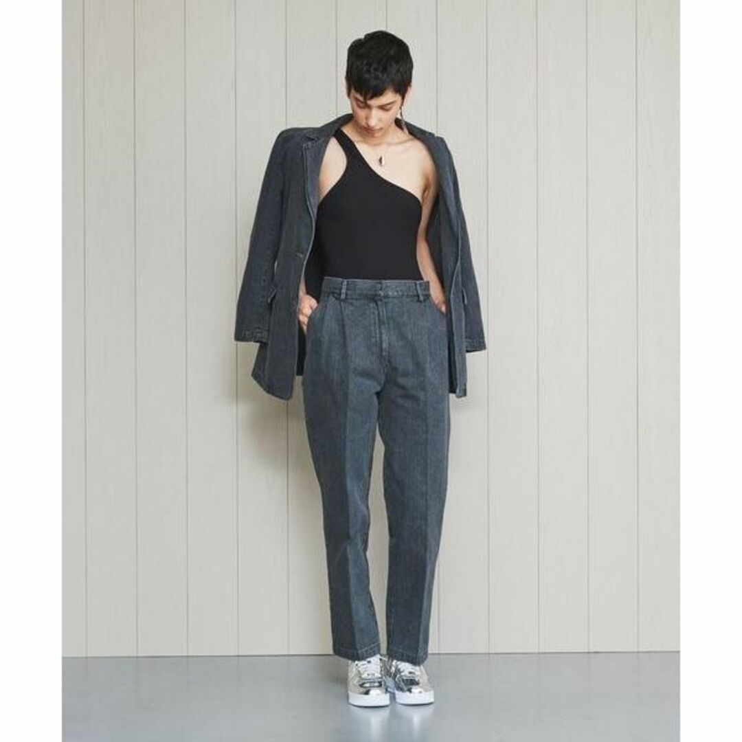 H BEAUTY&YOUTH　DENIM TUCK TROUSERS