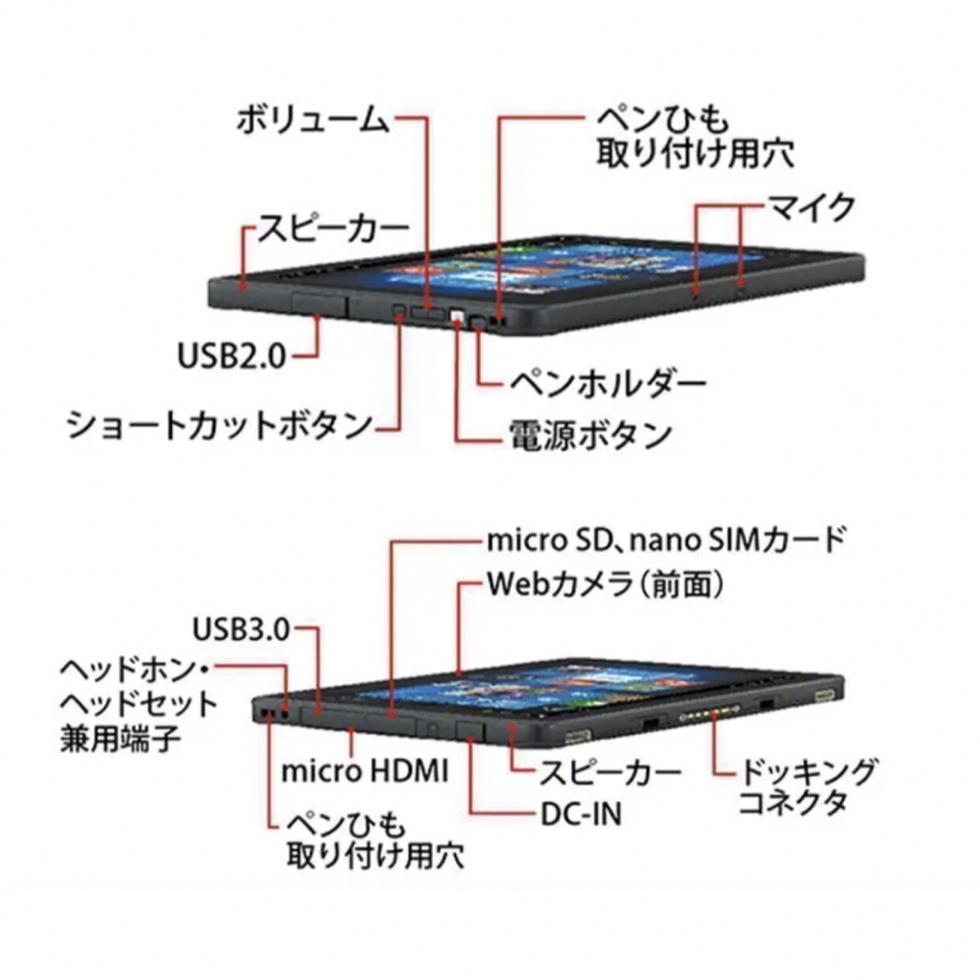おすすめ、防水防塵タブレット＞Fujitsu Q507　PC Office付 2