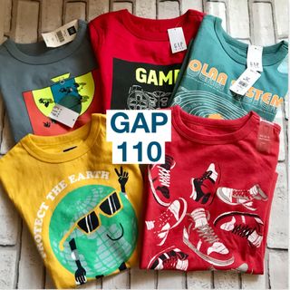 GAP 新品キッズTシャツ　５枚セット　保育園　コットン100%