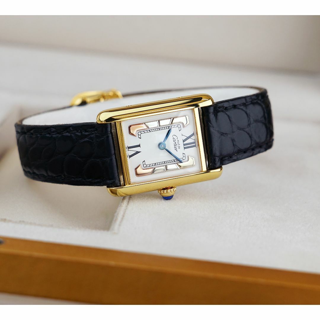 Cartier(カルティエ)の美品 カルティエ マスト タンク スリーカラーゴールド ローマン SM レディースのファッション小物(腕時計)の商品写真