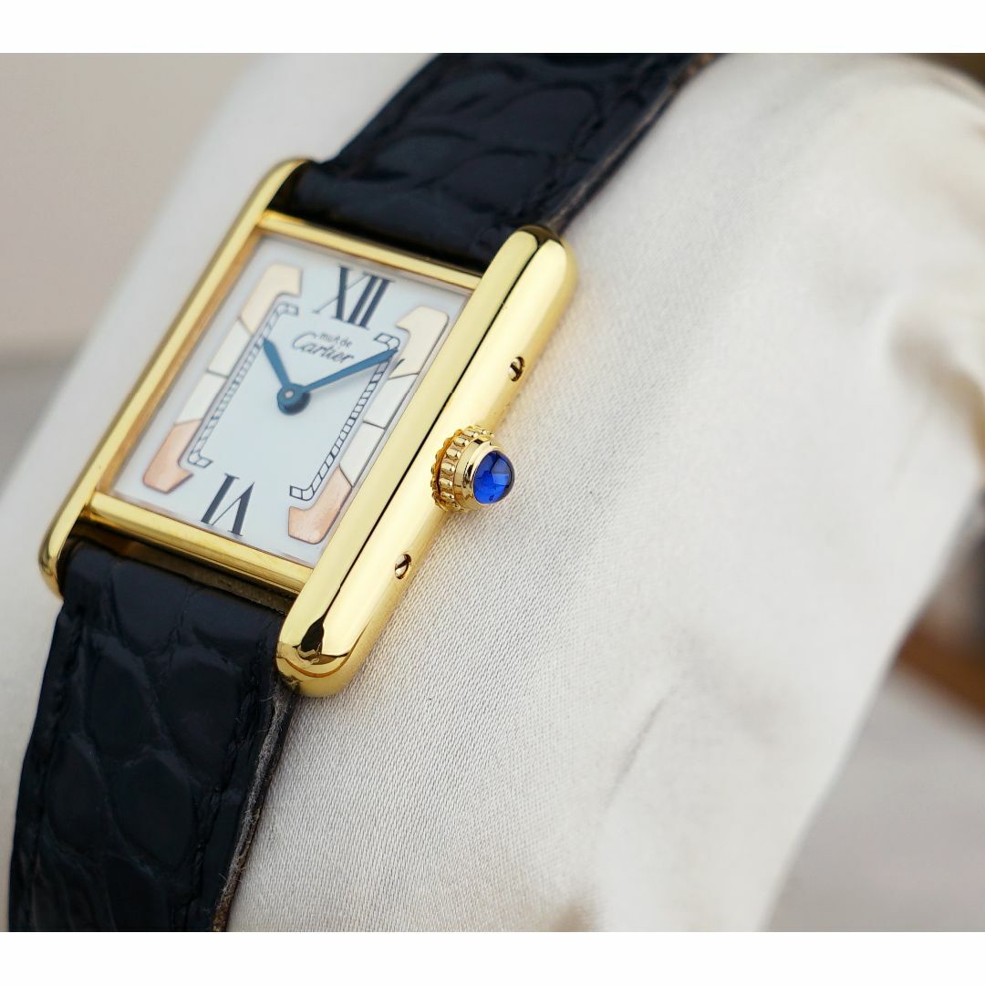 Cartier(カルティエ)の美品 カルティエ マスト タンク スリーカラーゴールド ローマン SM レディースのファッション小物(腕時計)の商品写真