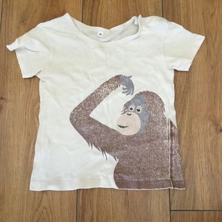 ムジルシリョウヒン(MUJI (無印良品))の無印良品　幼児　Tシャツ　オランウータン　90cm(Tシャツ/カットソー)