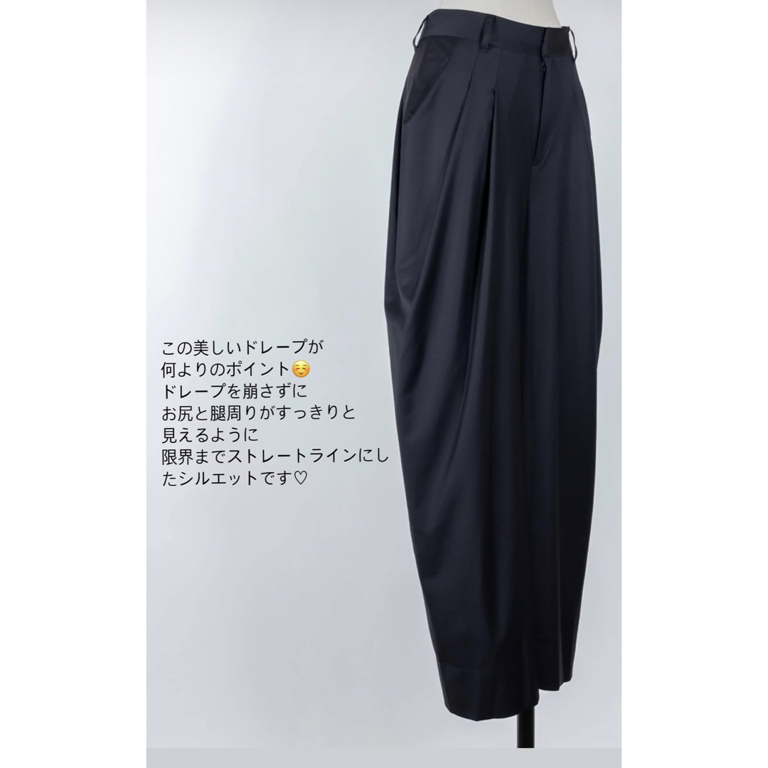 【新品・タグ付き】deres デレス ドレープパンツ ブラック サイズ1 【新品・タグ付き】deres デレス ドレープパンツ ブラック サイズ1